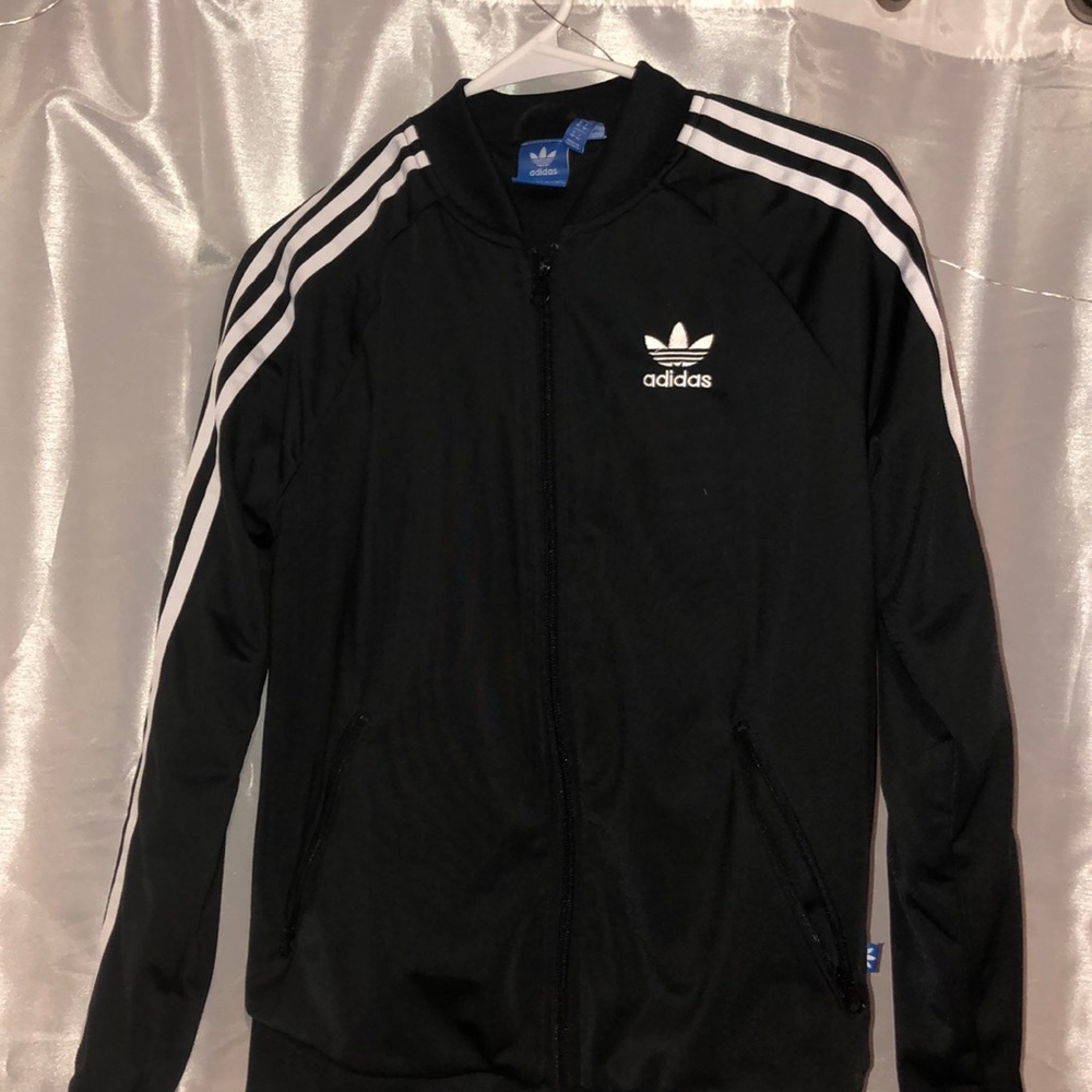 Women’s black Adidas track jacket